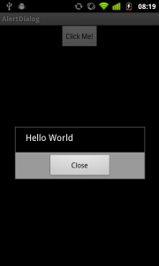 Basic Alert Dialog