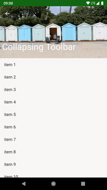 MotionLayout – Collapsing Toolbar – Part 1 – Styling Android