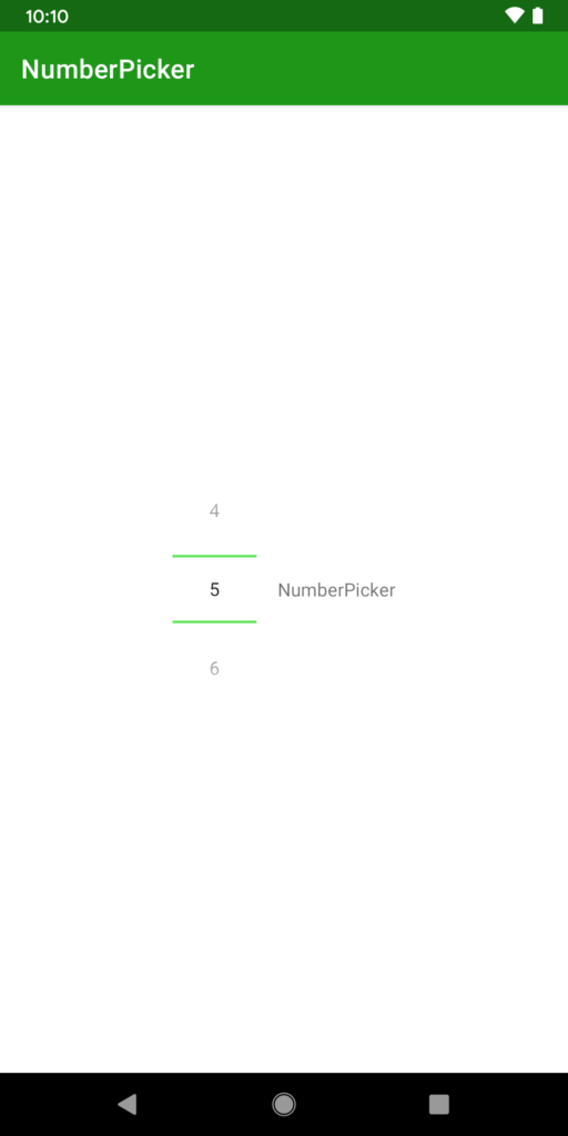 NumberPicker – Styling Android